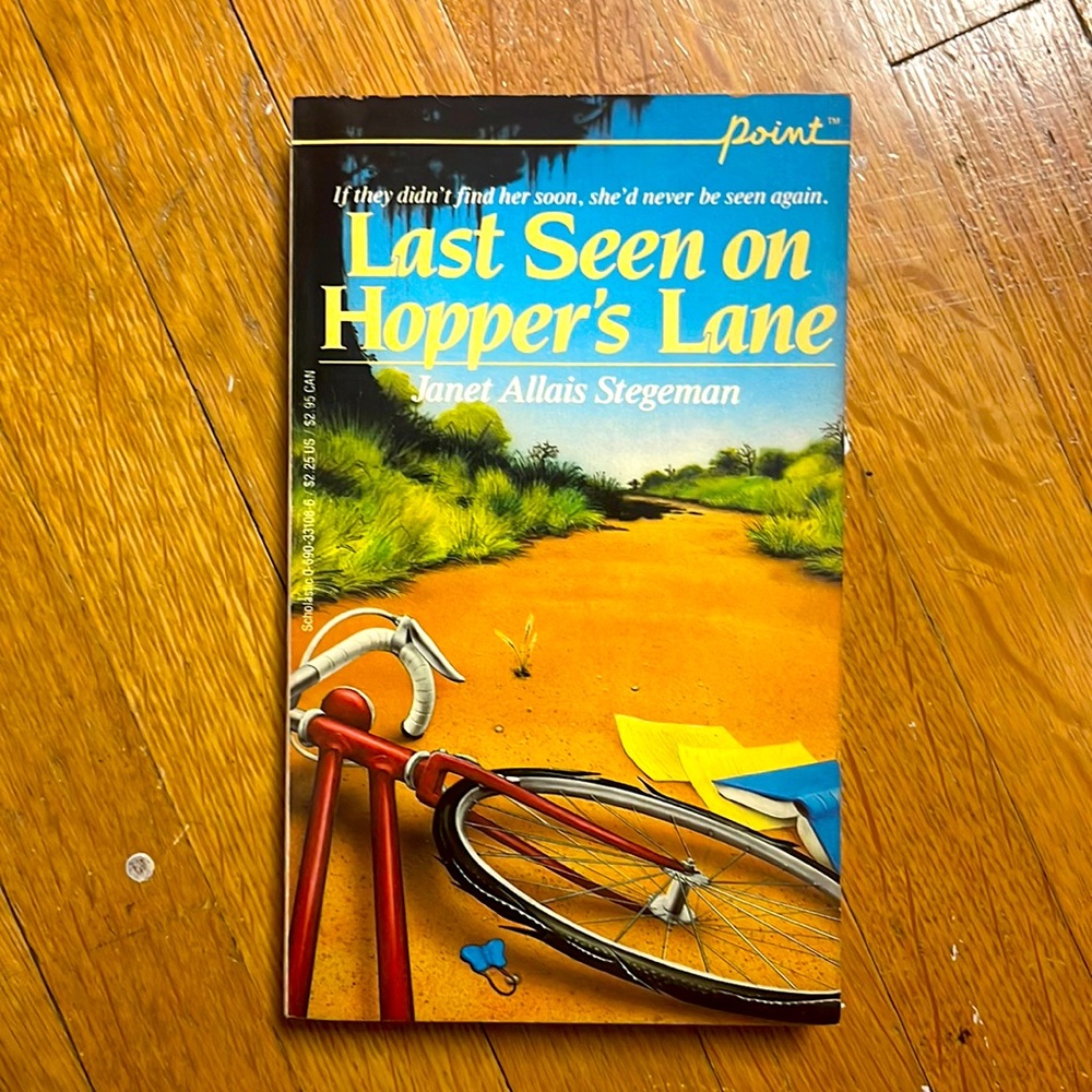 Last Seen on Hopper’s Lane Vintage 1982 paperback book